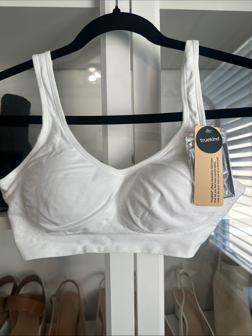truekind White Wireless Comfort Bralette